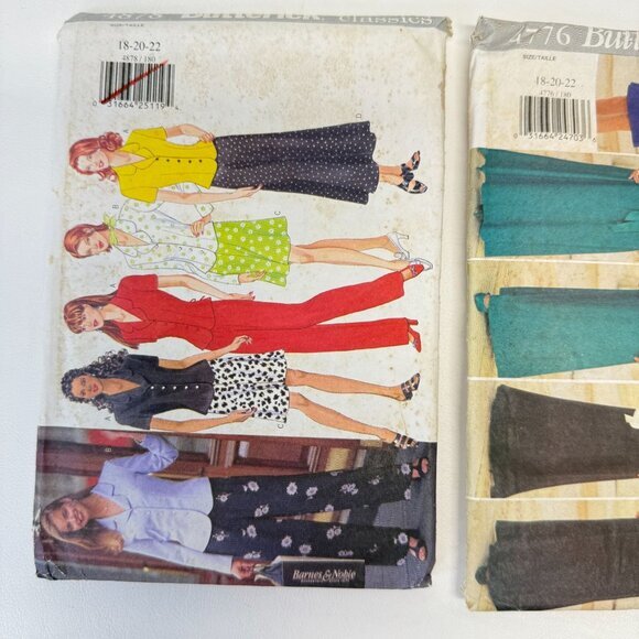 Butterick Vintage‎ Sewing Pattern LOT 4776 4878 - Picture 2 of 6